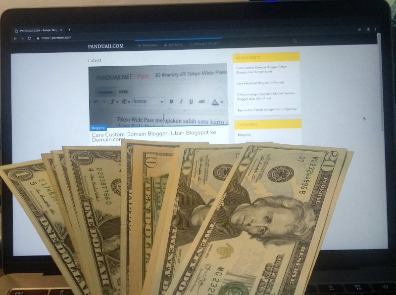 cara dapat uang dari blog