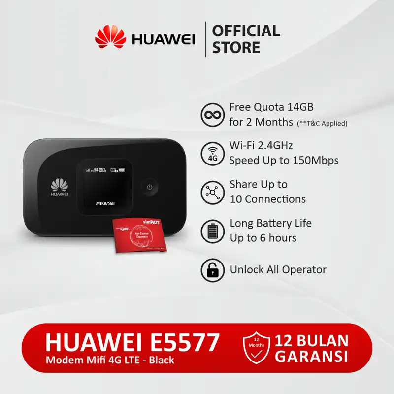 Modem Wifi Portable Terbaik Huawei E5577