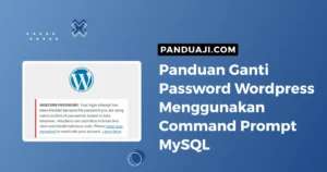 ganti password wordpress
